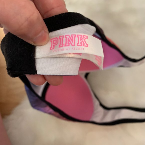 NWOT Victoria's Secret Pink Halter Sports Bra, Med - Picture 7 of 7